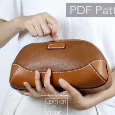 Бесплатные выкройки и лекала | Dopp Kit от Leather DIY Studio.