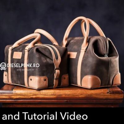 Бесплатные выкройки и лекала | Leather Doctors Bag от DieselpunkRo.