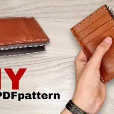 Zipper wallet by Caspia Leather.