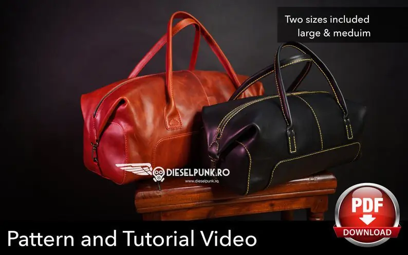 Бесплатные выкройки и лекала | Duffel Bag от DieselpunkRo.