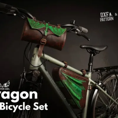 Бесплатные выкройки и лекала | Dragon bicycle set by Creative Awl