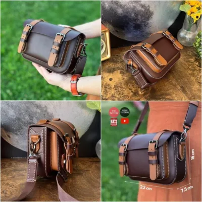 Бесплатные выкройки и лекала | Messenger by Vikings Leather Design