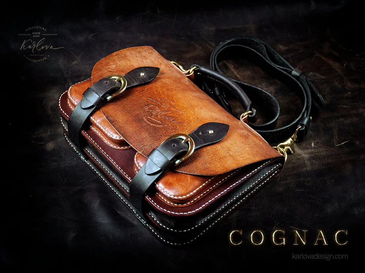 Cognac M Briefcase by Karlova | Бесплатные выкройки и лекала