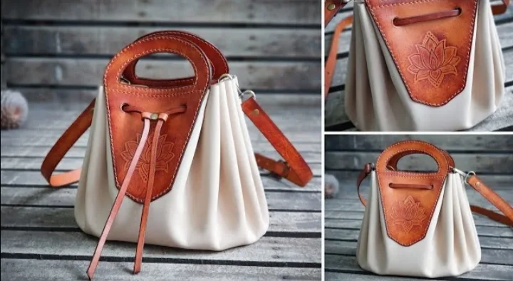 Bucket bag by Eleana Workshop | Бесплатные выкройки и лекала