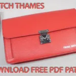 Клатч Thames — выкройка от Huong Craft | Бесплатные выкройки и лекала