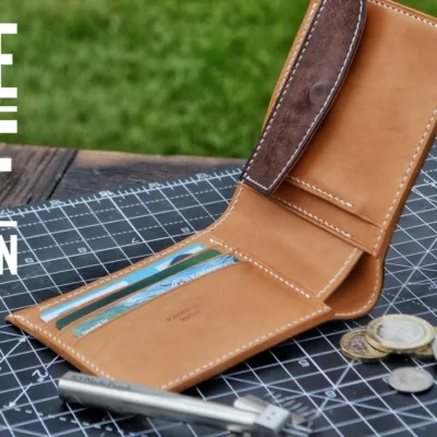 Бифолд с монетницей — выкройка от Wcambridge leather