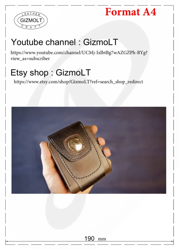 Кошелёк — выкройка от GizmoLT