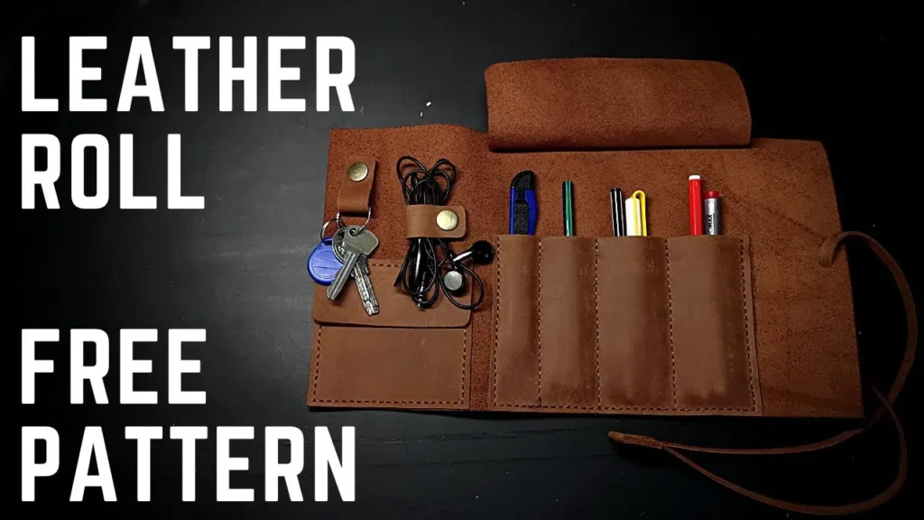 Пенал-скрутка для карандашей — выкройка от Leathercraft Together