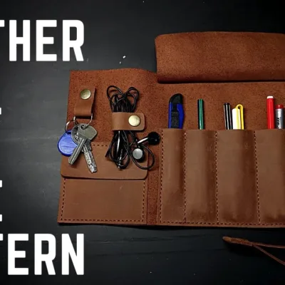 Пенал-скрутка для карандашей — выкройка от Leathercraft Together