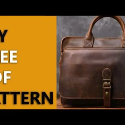 Портфель — выкройка от Free pdf pattern for leather worker