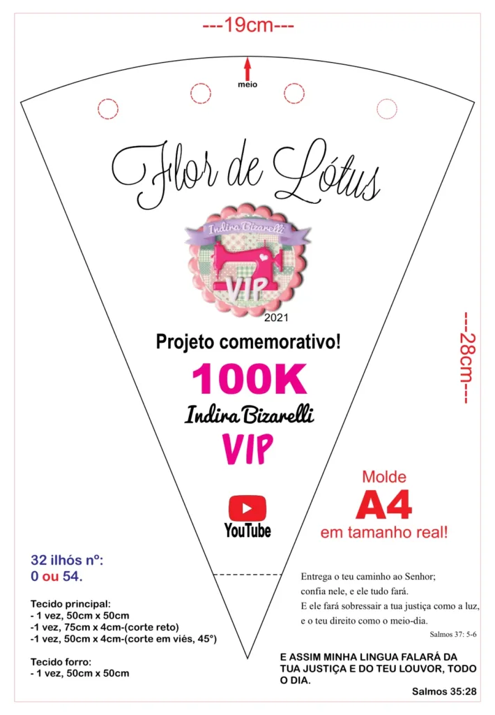 Сумка Flor de Lotus — выкройка от Indira Bizarelli | Бесплатные выкройки и лекала Сумка Flor de Lotus — выкройка от Indira Bizarelli