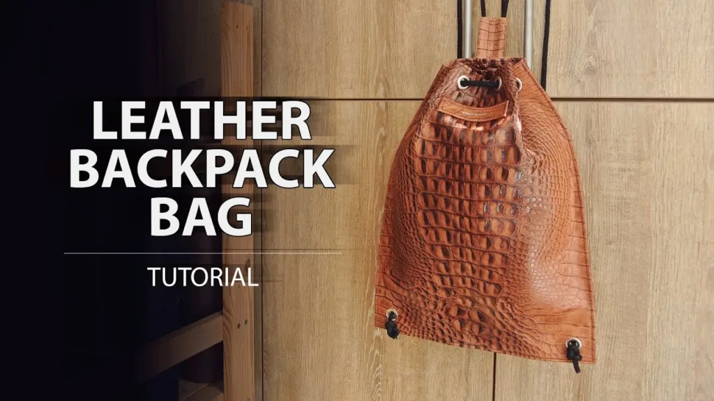 Рюкзак-мешок — выкройка от Tissoleather | Бесплатные выкройки и лекала Рюкзак-мешок — выкройка от Tissoleather