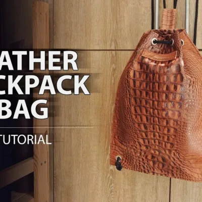 Рюкзак-мешок — выкройка от Tissoleather