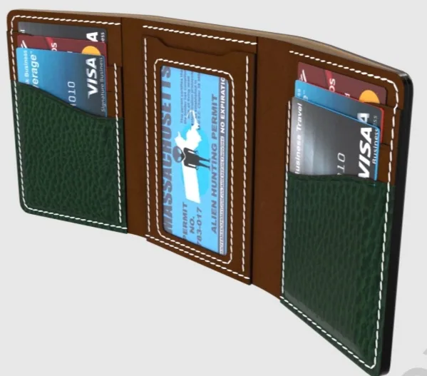 Трифолд — выкройка от Rweyes3D Leather | Бесплатные выкройки и лекала Трифолд — выкройка от Rweyes3D Leather