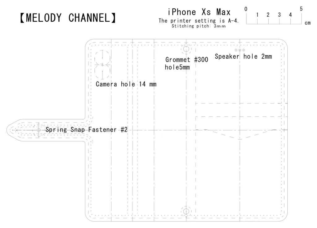 Чехол для iPhone Xs Max — отверстия под камеру и кнопку | Бесплатные выкройки и лекала Чехол для iPhone Xs Max — отверстия под камеру и кнопку