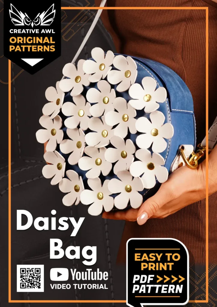 Сумка Daisy Bag: клапан, гуж и молния 334 мм | Бесплатные выкройки и лекала Сумка Daisy Bag: клапан, гуж и молния 334 мм