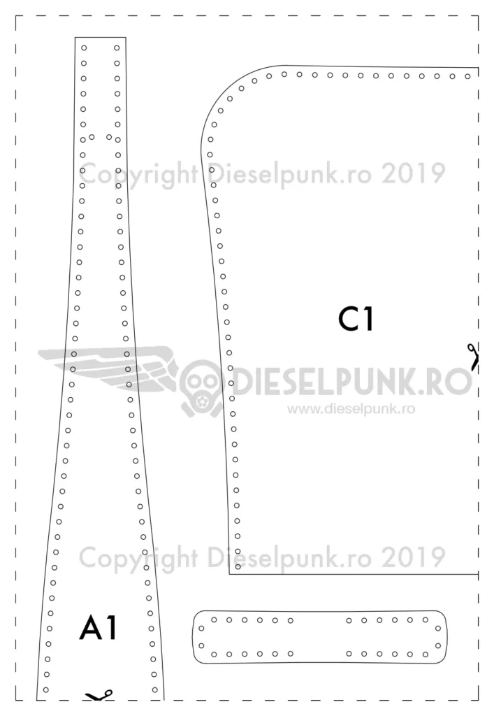 Женская сумка Dieselpunk.ro 23×20 см: 10 листов A4 | Бесплатные выкройки и лекала Женская сумка Dieselpunk.ro 23×20 см: 10 листов A4