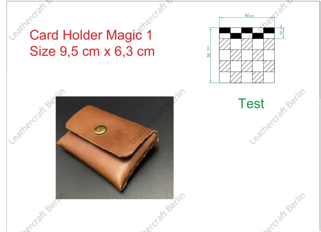 Картхолдер Magic: две модели на четырёх листах A4