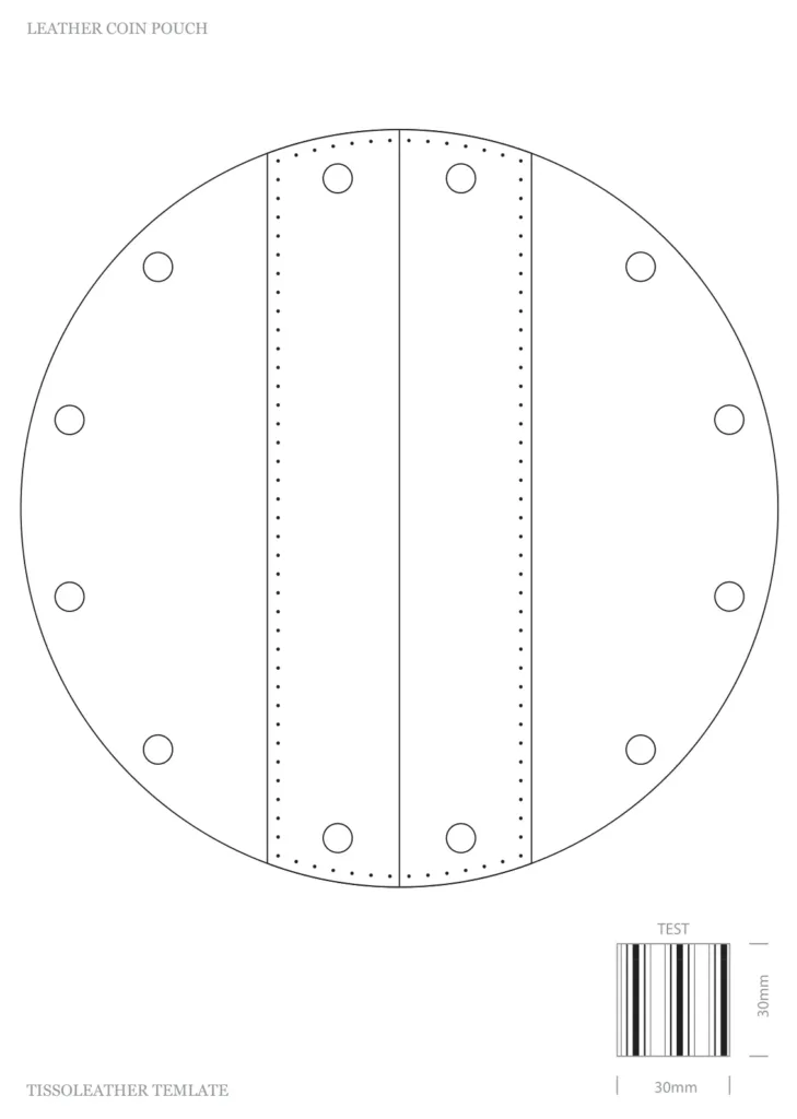 Монетница из кожи — выкройка PDF, 2 листа A4 | Бесплатные выкройки и лекала Монетница из кожи — выкройка PDF, 2 листа A4