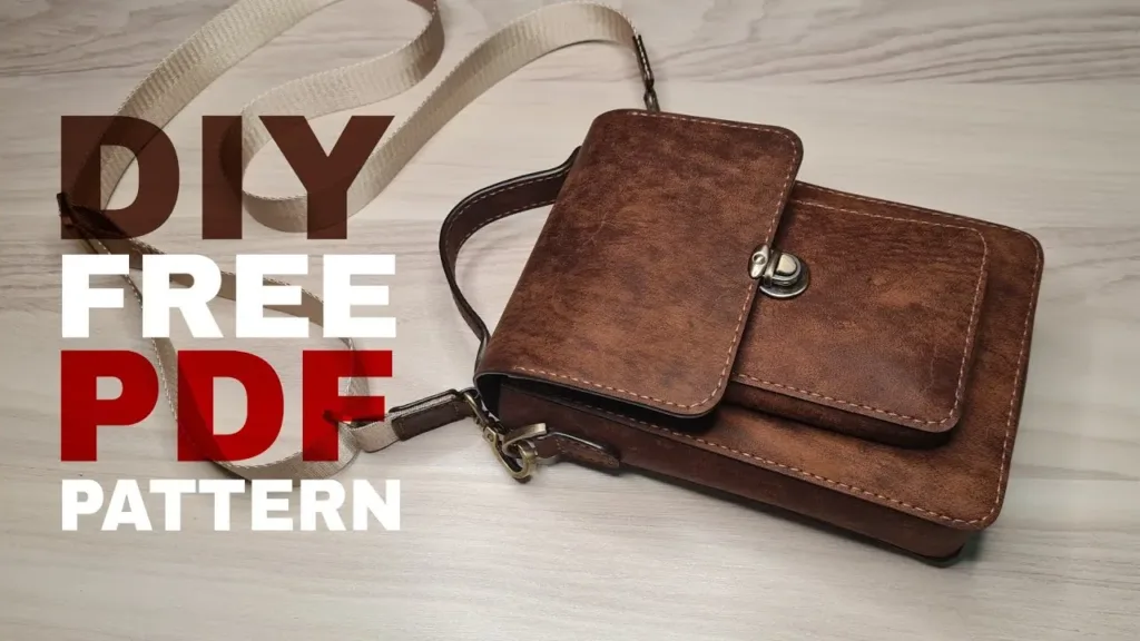 Кроссбоди из кожи: выкройка Caspia Leather на 7 листах