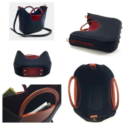 Кроссбоди с круглыми ручками — Grey wolf leather | Бесплатные выкройки и лекала Кроссбоди с круглыми ручками — Grey wolf leather