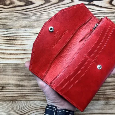 Женский длинный кошелёк — Wild Leather Craft