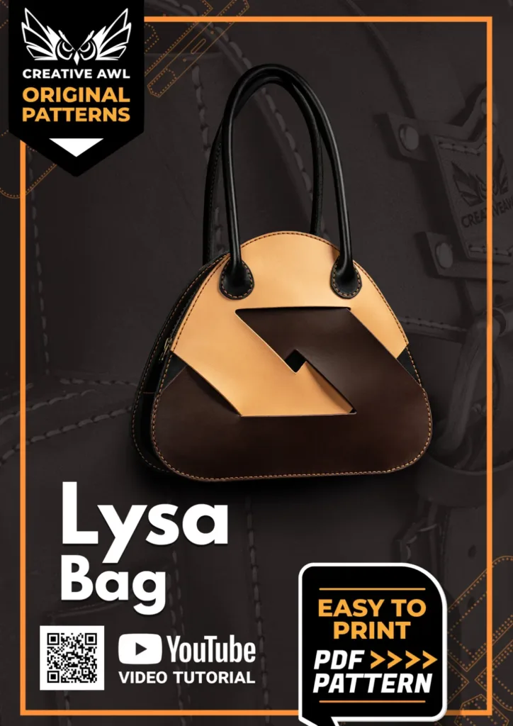 Сумка Lysa Bag из кожи 2 мм: две молнии, 22 листа