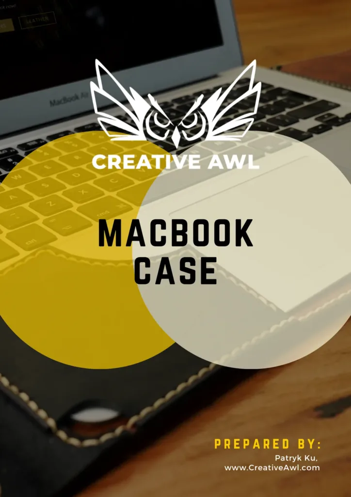 Чехол для MacBook — выкройка Creative Awl | Бесплатные выкройки и лекала Чехол для MacBook — выкройка Creative Awl