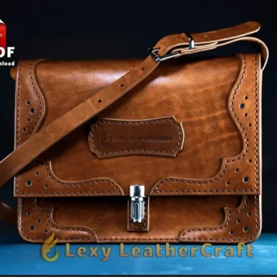 Портфель LexyLeatherCraft: 10 листов A4 со склейкой