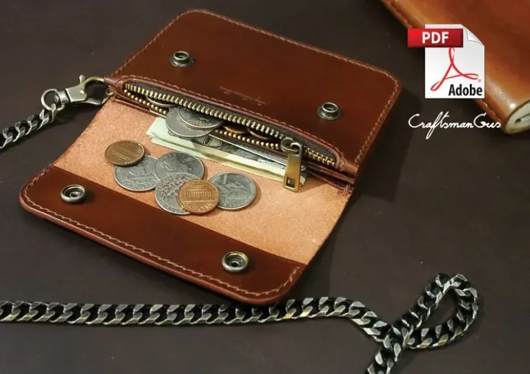 Портмоне с цепочкой — выкройка Craftmangus