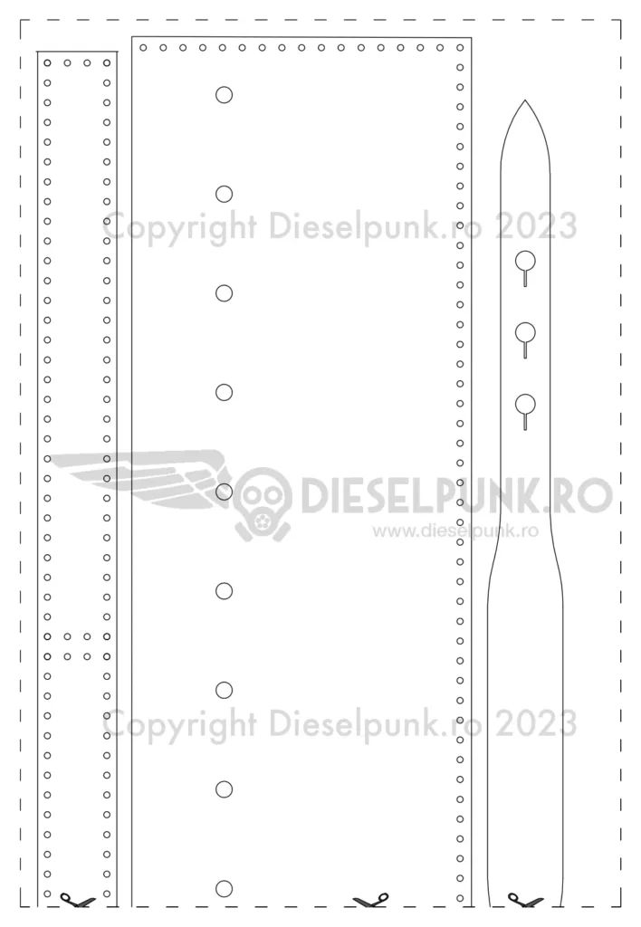 Сумка-ведро на затяжке: 5 листов A4, Dieselpunk.ro