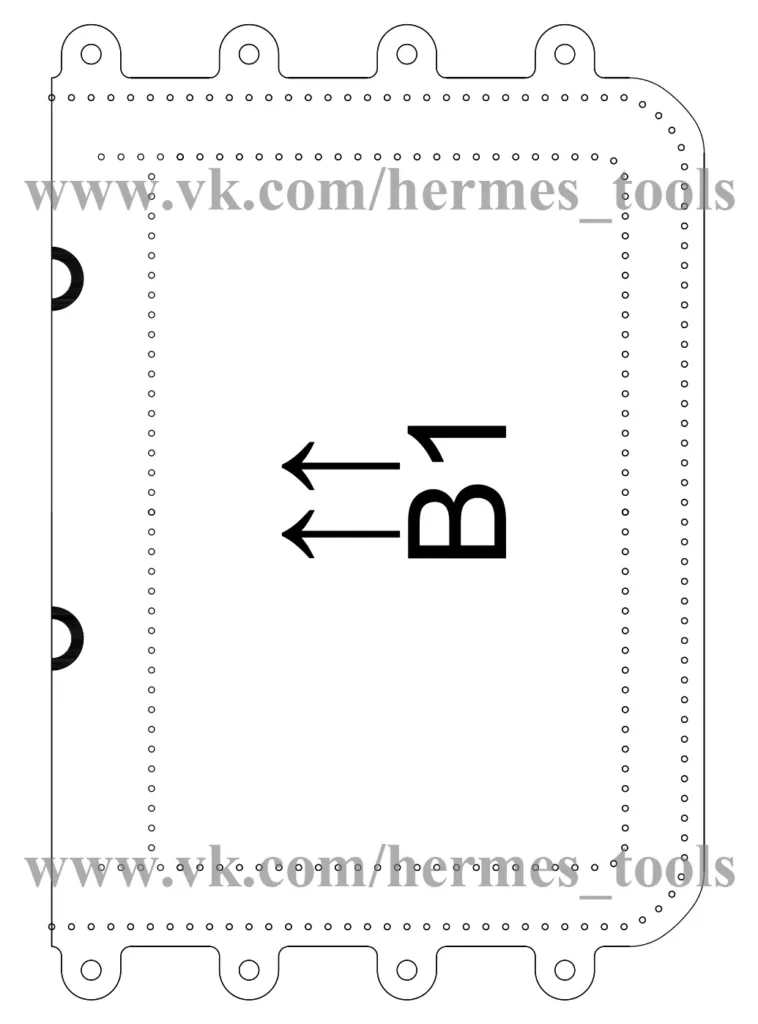 Сумка Hermes Tools — 11 листов A4 и шаг пробойника 5 мм | Бесплатные выкройки и лекала Сумка Hermes Tools — 11 листов A4 и шаг пробойника 5 мм