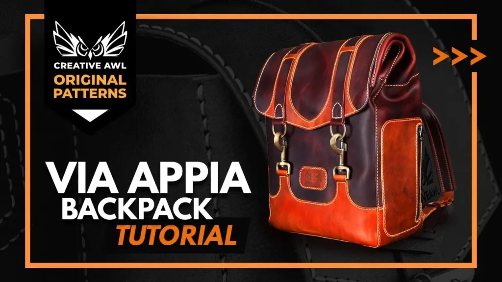 Рюкзак VIA APPIA от Creative Awl — 36 листов A4 | Бесплатные выкройки и лекала Рюкзак VIA APPIA от Creative Awl — 36 листов A4